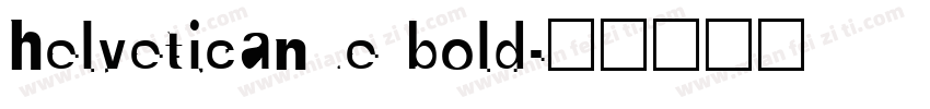 helveticanue bold字体转换
